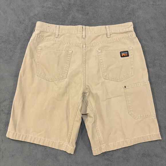 Timberland PRO Khaki Button Zipper Belt Loops Pockets Workwear Shorts Mens Sz 38 - Picture 2 of 10